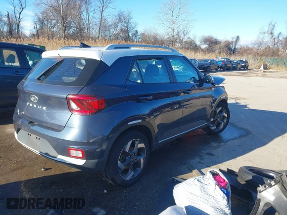 2020 Hyundai Venue SEL with VIN KMHRC8A34LU047689, listed as a IAAI auction lot 41204146 with 78,870 mi miles. Bid and sale history available at carsss.com. Image 4.