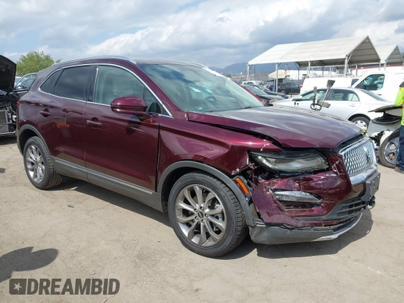 2019 Lincoln MKC Select with VIN 5LMCJ2C95KUL22363, listed as a IAAI auction lot 42245861 with 34,316 mi miles and . Bid and sale history available at DreamBid. Image 1.