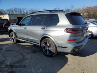 2025 BMW X7 xDrive40i with VIN 5UX23EM02S9W30056, listed as a Copart auction lot 50580665 with 0 mi miles and Salvage Title. Bid and sale history available at carsss.com. Image 2.