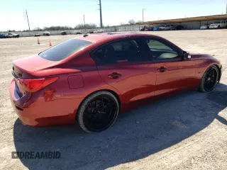 2014 Infiniti Q50 Premium with VIN JN1BV7AP8EM676682, listed as a Copart auction lot 47731195 with 78,902 mi miles and Salvage Title. Bid and sale history available at carsss.com. Image 3.