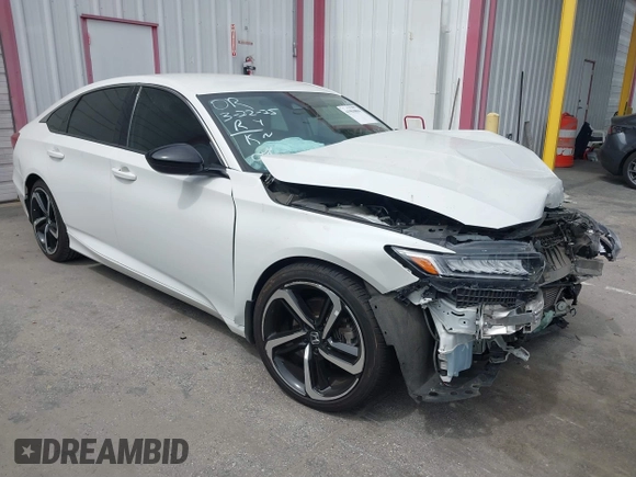 2022 Honda Accord Sedan Sport SE with VIN 1HGCV1F43NA041157, listed as a IAAI auction lot 41904804 with 47,546 mi miles. Bid and sale history available at carsss.com. Image 13.
