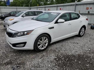 2013 Kia Optima LX z VIN 5XXGM4A7XDG128840, wystawiony jako Copart lot #57860905 z przebiegiem 117 106 mil mil oraz Szkody całkowita. Historia ofert i sprzedaży dostępna na DreamBid. Obrazek 1.