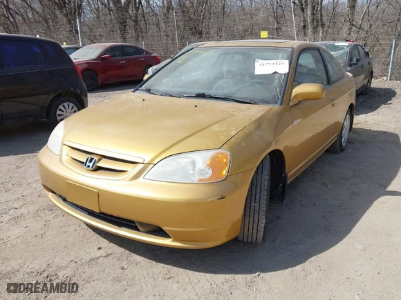 2001 Honda Civic EX with VIN 1HGEM22981L036327, listed as a IAAI auction lot 41794128 with 149,218 mi miles. Bid and sale history available at carsss.com. Image 2.