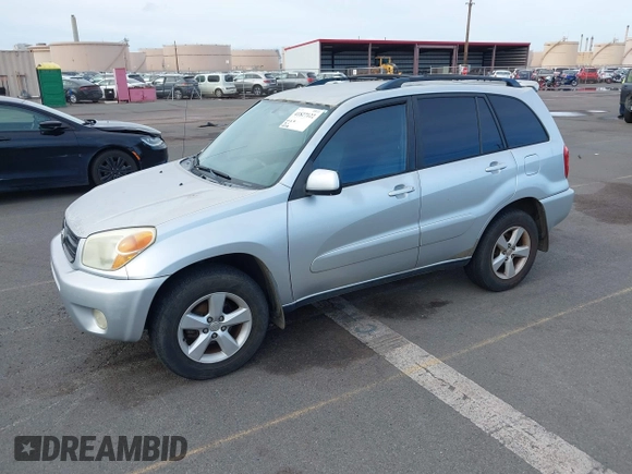 2005 Toyota RAV4 with VIN JTEGD20VX50047632, listed as a IAAI auction lot 41827122 with 214,716 mi miles. Bid and sale history available at carsss.com. Image 2.