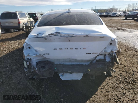 2023 Genesis G70 3.3T with VIN KMTG54TE5PU121061, listed as a Copart auction lot 78875054 with 37,639 mi miles and Salvage Title. Bid and sale history available at DreamBid. Image 6.