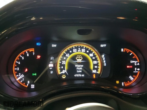 2021 Dodge Durango GT Plus with VIN 1C4RDJDGXMC884025, listed as a Copart auction lot 53648455 with 47,579 mi miles and Salvage title. Bid and sale history available at DreamBid. Image 9.