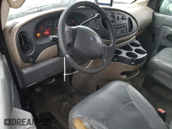 2008 Ford Econoline Passenger XL with VIN 1FBNE31L58DA37491, listed as a Copart auction lot 81603454 with 146,727 mi miles and Salvage Title. Bid and sale history available at carsss.com. Image 8.