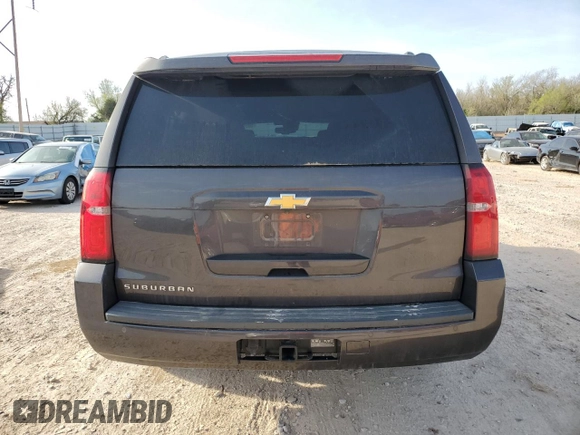 2017 Chevrolet Suburban LT with VIN 1GNSKHKC2HR135066, listed as a Copart auction lot 50545315 with 95,601 mi miles and Salvage Title. Bid and sale history available at carsss.com. Image 6.