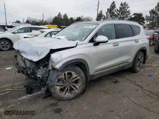 2020 Hyundai Santa Fe Limited with VIN 5NMS5CAA6LH152047, listed as a Copart auction lot 45991195 with 44,824 mi miles and Salvage Title. Bid and sale history available at carsss.com. Image 1.