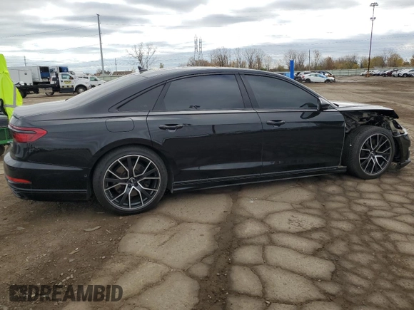 2020 Audi A8 L with VIN WAU8EAF87LN004879, listed as a Copart auction lot 74777573 with 28,303 mi miles. Bid and sale history available at carsss.com. Image 3.