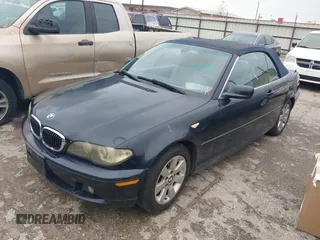 2006 BMW 3 Series 325Ci with VIN WBABW33456PX83708, listed as a IAAI auction lot 41425941 with 122,396 mi miles. Bid and sale history available at carsss.com. Image 2.