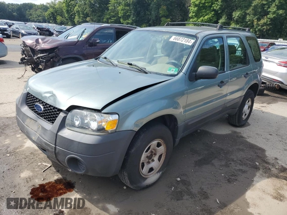 2007 Ford Escape XLS with VIN 1FMYU02Z27KB99534, listed as a Copart auction lot 66872184 with 107,072 mi miles and Salvage Title. Bid and sale history available at carsss.com. Image 1.