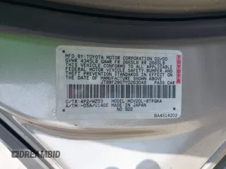 2000 Lexus ES 300 с VIN JT8BF28G7Y0263049, выставлен на аукционе IAAI как лот 42076232 с пробегом 120 805 миль миль и . История ставок и продаж доступна на DreamBid. Изображение 9.