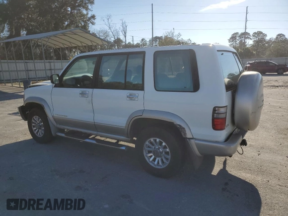 2002 Isuzu Trooper S with VIN JACDS58X427J00556, listed as a Copart auction lot 47238585 with 148,210 mi miles and Salvage Title. Bid and sale history available at DreamBid. Image 2.