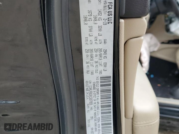 2019 Jeep Grand Cherokee Limited with VIN 1C4RJFBG3KC697859, listed as a Copart auction lot 51117275 with Not provided miles and Salvage title. Bid and sale history available at DreamBid. Image 13.