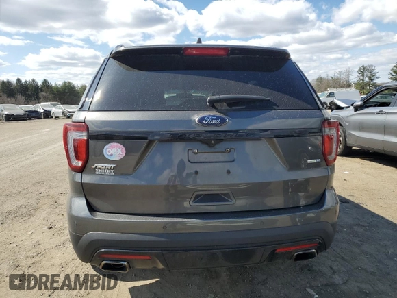 2016 Ford Explorer Sport with VIN 1FM5K8GT1GGA42687, listed as a Copart auction lot 50584925 with 117,190 mi miles and Salvage Title. Bid and sale history available at carsss.com. Image 6.