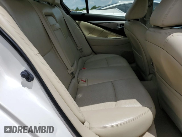 2015 Infiniti Q50 Premium with VIN JN1BV7AR1FM412660, listed as a Copart auction lot 61007025 with 111,021 mi miles and Salvage title. Bid and sale history available at DreamBid. Image 10.
