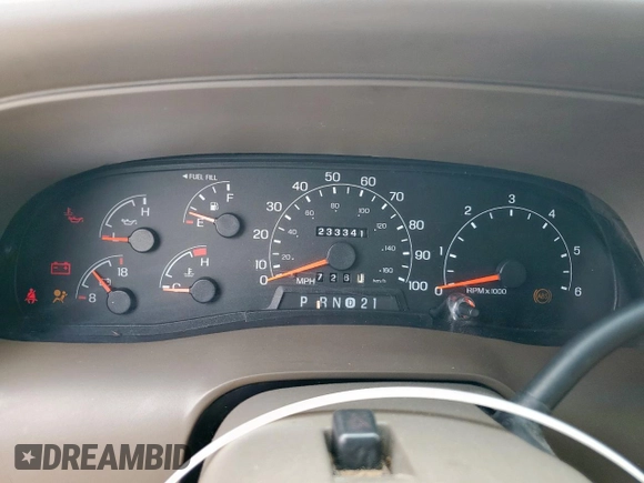 2000 Ford Excursion Limited с VIN 1FMNU42SXYEC01446, выставлен на аукционе Copart как лот 58023065 с пробегом 233 341 миль миль и Списание • Salvage title. История ставок и продаж доступна на DreamBid. Изображение 9.