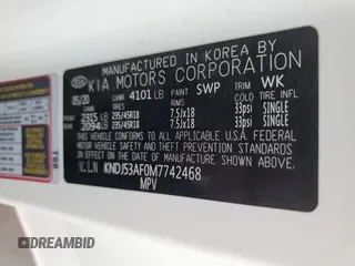 2021 Kia Soul Turbo with VIN KNDJ53AF0M7742468, listed as a Copart auction lot 76140414 with 49,340 mi miles and Salvage Title. Bid and sale history available at DreamBid. Image 14.