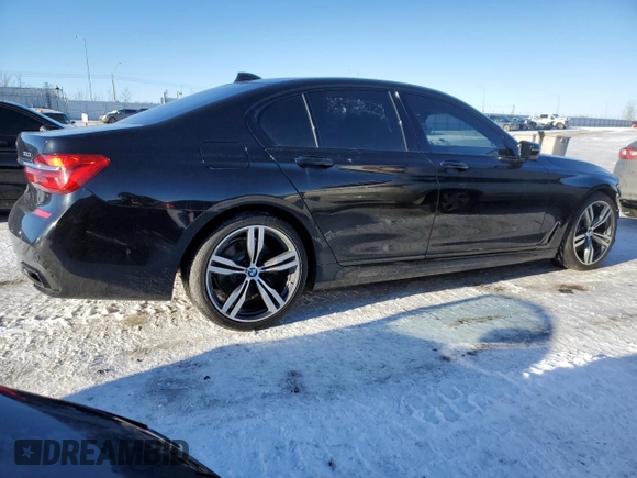 2016 BMW 7 Series 750i xDrive with VIN WBA7B0C50GG526899, listed as a Copart auction lot 46712485 with 97,985 mi miles and Salvage title. Bid and sale history available at DreamBid. Image 3.