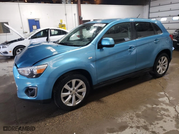 2013 Mitsubishi Outlander Sport ES with VIN 4A4AR3AU5DE018878, listed as a Copart auction lot 51965165 with 121,018 mi miles and Salvage Title. Bid and sale history available at carsss.com. Image 1.