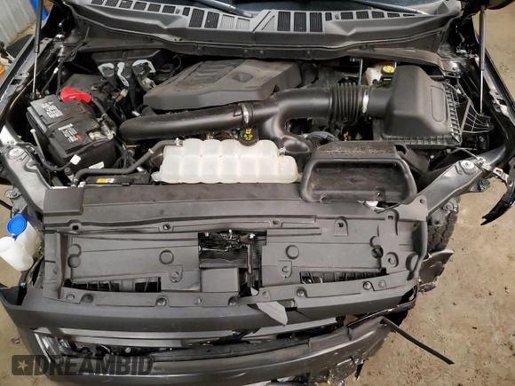 2023 Ford F-150 with VIN 1FTFW1P83PKE89261, listed as a Copart auction lot 46786025 with 9,079 mi miles and Salvage title. Bid and sale history available at DreamBid. Image 11.