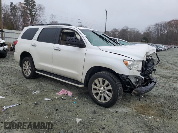2016 Toyota Sequoia Platinum with VIN 5TDDW5G19GS146366, listed as a Copart auction lot 85152574 with 0 mi miles and Salvage Title. Bid and sale history available at carsss.com. Image 4.