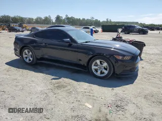 2017 Ford Mustang V6 with VIN 1FA6P8AM2H5340227, listed as a Copart auction lot 66992315 with 72,723 mi miles and Salvage title. Bid and sale history available at DreamBid. Image 4.