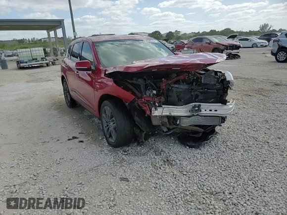 2022 Acura RDX w/A-Spec Package with VIN 5J8TC1H62NL002679, listed as a Copart auction lot 54648315 with 32,439 mi miles and Non repairable. Bid and sale history available at DreamBid. Image 14.