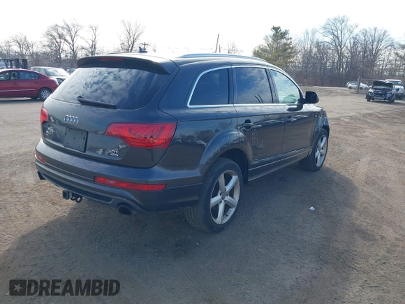 2014 Audi Q7 3.0T S line Prestige with VIN WA1DGAFEXED002838, listed as a IAAI auction lot 41666474 with 102,096 mi miles. Bid and sale history available at carsss.com. Image 4.