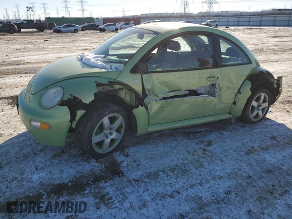 2003 Volkswagen Beetle GLS with VIN 3VWCD21C73M408547, listed as a Copart auction lot 46191425 with 179,742 mi miles and Salvage title. Bid and sale history available at DreamBid. Image 1.