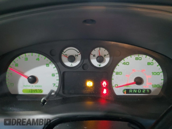 2004 Ford Ranger XL with VIN 1FTYR10U04PA68765, listed as a Copart auction lot 44692375 with 134,975 mi miles and Salvage Title. Bid and sale history available at carsss.com. Image 9.