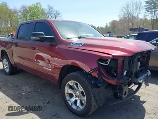 2023 Ram 1500 Big Horn with VIN 1C6SRFFT4PN688110, listed as a IAAI auction lot 42086048 with 18,942 mi miles and . Bid and sale history available at DreamBid. Image 1.