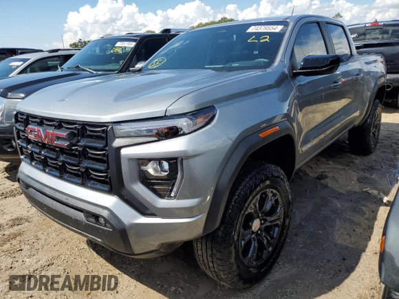 2024 GMC Canyon 2WD Elevation with VIN 1GTP5BEK8R1162746, listed as a Copart auction lot 74379554 with 2,873 mi miles and Non Repairable. Bid and sale history available at carsss.com. Image 1.