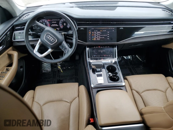 2019 Audi Q8 Prestige z VIN WA1FVAF15KD033597, wystawiony jako Copart lot #59423085 z przebiegiem 85 951 mil mil oraz Czysty tytuł • Clean title. Historia ofert i sprzedaży dostępna na DreamBid. Obrazek 8.