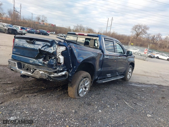 2019 Chevrolet Silverado 1500 LTZ with VIN 3GCUYGED4KG159973, listed as a IAAI auction lot 41210958 with 32,046 mi miles. Bid and sale history available at carsss.com. Image 4.