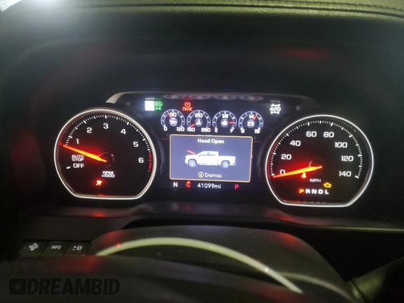 2019 Chevrolet Silverado 1500 High Country with VIN 1GCUYHEL7KZ157342, listed as a Copart auction lot 41569715 with 41,099 mi miles and Salvage Title. Bid and sale history available at carsss.com. Image 9.