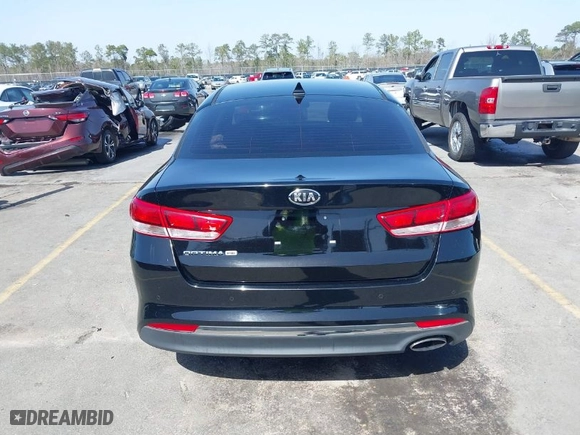 2018 Kia Optima S with VIN 5XXGT4L36JG221671, listed as a IAAI auction lot 41704040 with 136,815 mi miles. Bid and sale history available at carsss.com. Image 16.