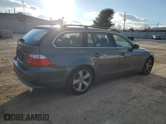 2006 BMW 5 Series 530xi with VIN WBANN73556B799064, listed as a Copart auction lot 87372444 with 230,613 mi miles and Salvage Title. Bid and sale history available at carsss.com. Image 3.