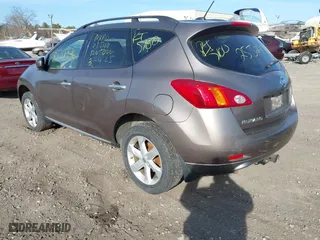 2009 Nissan Murano SL with VIN JN8AZ18W09W156966, listed as a IAAI auction lot 41814903 with 999,999 mi miles. Bid and sale history available at carsss.com. Image 3.