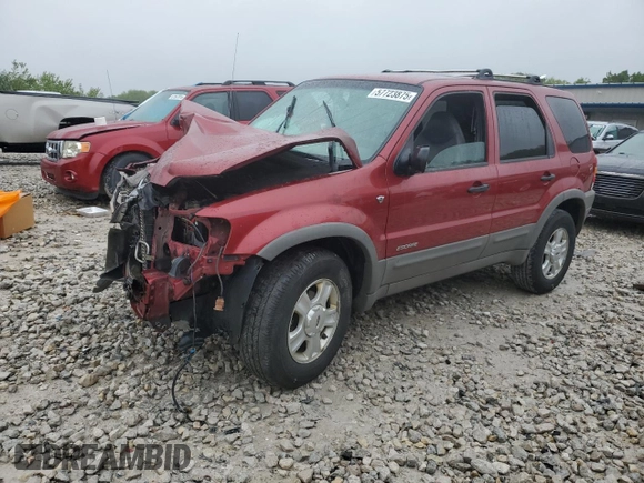 2001 Ford Escape XLT with VIN 1FMCU041X1KA88772, listed as a Copart auction lot 57723875 with Not provided miles and Clean title. Bid and sale history available at DreamBid. Image 1.