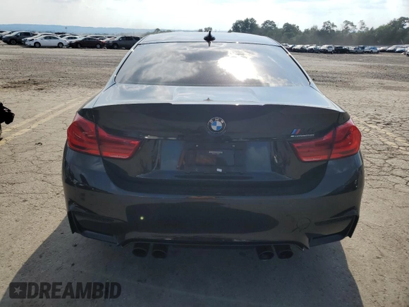 2018 BMW M4 with VIN WBS4Y9C57JAG66687, listed as a Copart auction lot 59283414 with 86,029 mi miles and Salvage Title. Bid and sale history available at carsss.com. Image 6.