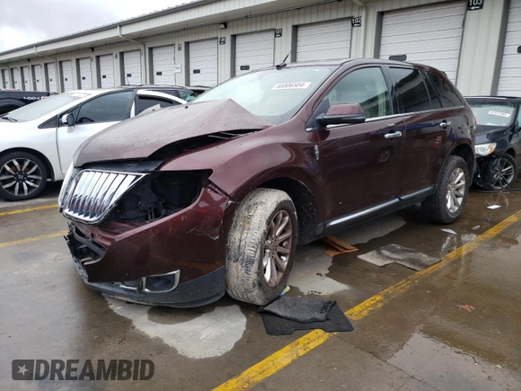 2012 Lincoln MKX with VIN 2LMDJ6JK2CBL18934, listed as a Copart auction lot 86806504 with 83,228 mi miles and Salvage Title. Bid and sale history available at carsss.com. Image 1.