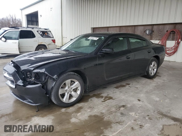 2012 Dodge Charger SE with VIN 2C3CDXBG7CH301681, listed as a Copart auction lot 46848775 with 154,340 mi miles and Salvage Title. Bid and sale history available at carsss.com. Image 1.