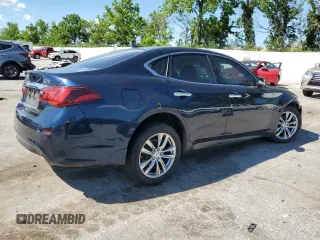2015 Infiniti Q70 with VIN JN1BY1AR5FM561805, listed as a Copart auction lot 57892685 with 208,526 mi miles and Salvage title. Bid and sale history available at DreamBid. Image 3.