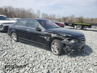 2014 Mercedes-Benz C 250 Sport with VIN WDDGF4HB3EA917970, listed as a Copart auction lot 46916585 with 136,288 mi miles and Salvage title. Bid and sale history available at DreamBid. Image 4.