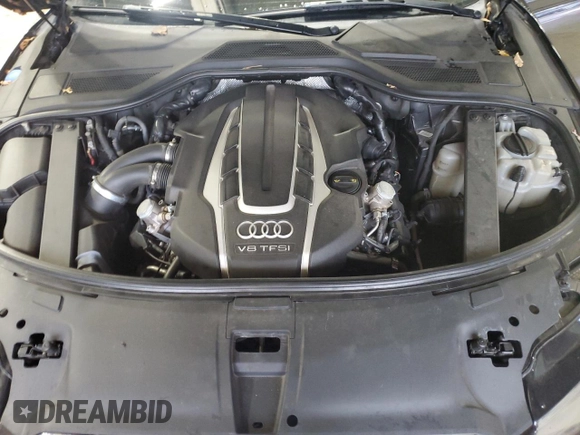 2015 Audi A8 L 4.0T with VIN WAU32AFD3FN036507, listed as a Copart auction lot 82298094 with 77,156 mi miles and Salvage Title. Bid and sale history available at carsss.com. Image 11.