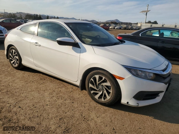 2016 Honda Civic Coupe LX-P with VIN 2HGFC4B0XGH317099, listed as a Copart auction lot 84557594 with 103,013 mi miles and Salvage Title. Bid and sale history available at carsss.com. Image 4.