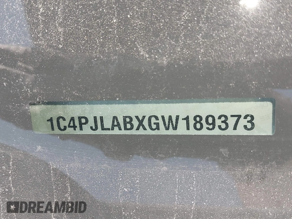 2016 Jeep Cherokee Altitude with VIN 1C4PJLABXGW189373, listed as a IAAI auction lot 42174854 with 153,052 mi miles and . Bid and sale history available at DreamBid. Image 9.