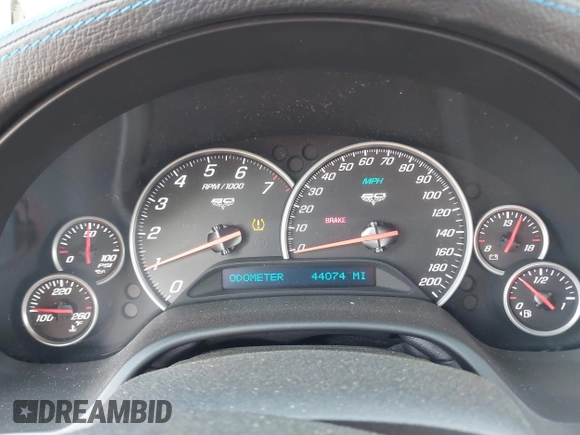 2013 Chevrolet Corvette with VIN 1G1YZ3DEXD5701159, listed as a IAAI auction lot 42470044 with 44,074 mi miles and . Bid and sale history available at DreamBid. Image 7.